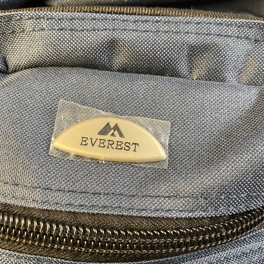 Everest Rolling Backpack Wheeled CarryOn Luggage Travel School Bag Navy Blue EUC - Picture 6 of 10